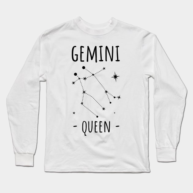 Gemini Queen Long Sleeve T-Shirt by juinwonderland 41